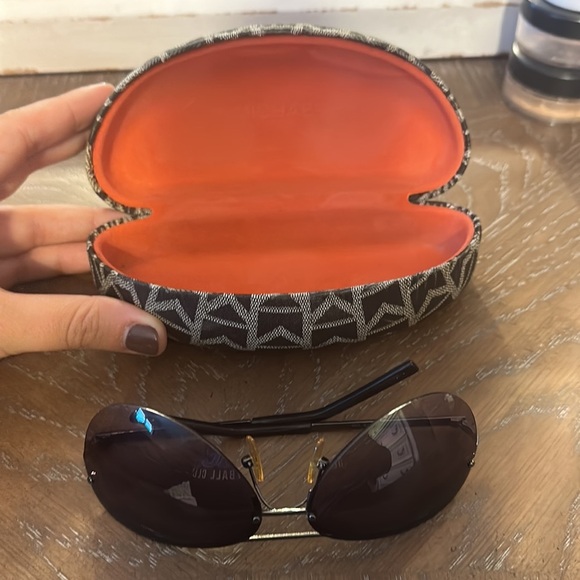 Michael Kors Aviator sunglasses rimless + case! Like brand new - Picture 6 of 7